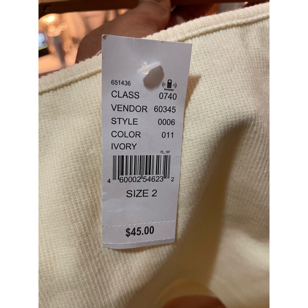 PepperMayo - Cold Shoulders top / Ivory / size 2 / NWT - Picture 6 of 6
